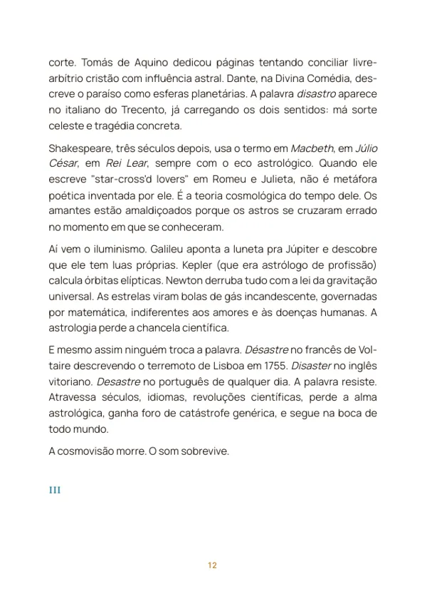 Página do meio de uma edição, com o texto como foi enviado